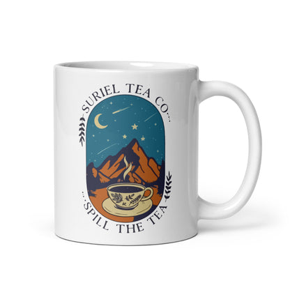 Suriel Tea Co ACOTAR Mug | bookish Coffee Mug | SJM Book lover Gift | Coffee Cup for bookworm | Booktok Bookstagram | Fantasy Era